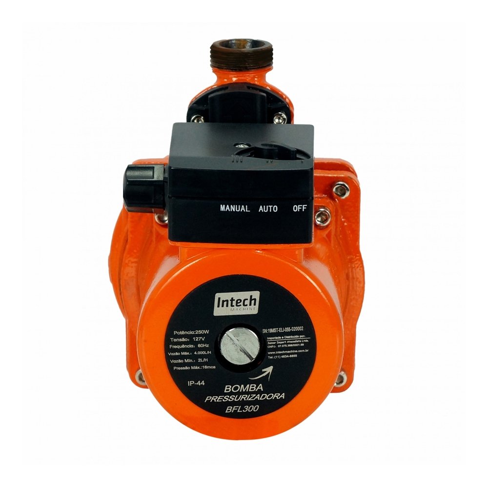 Bomba Pressurizadora Intech Machine BFL300 250W 127V