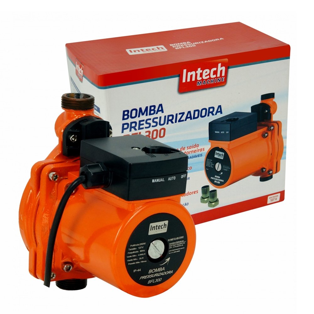 Bomba Pressurizadora Intech Machine BFL300 250W 127V