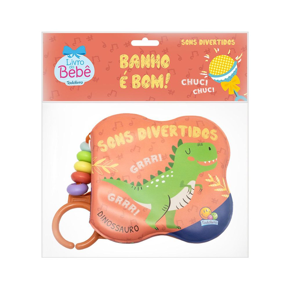 Livro do Bebe Banho Sons Divertidos 6 meses