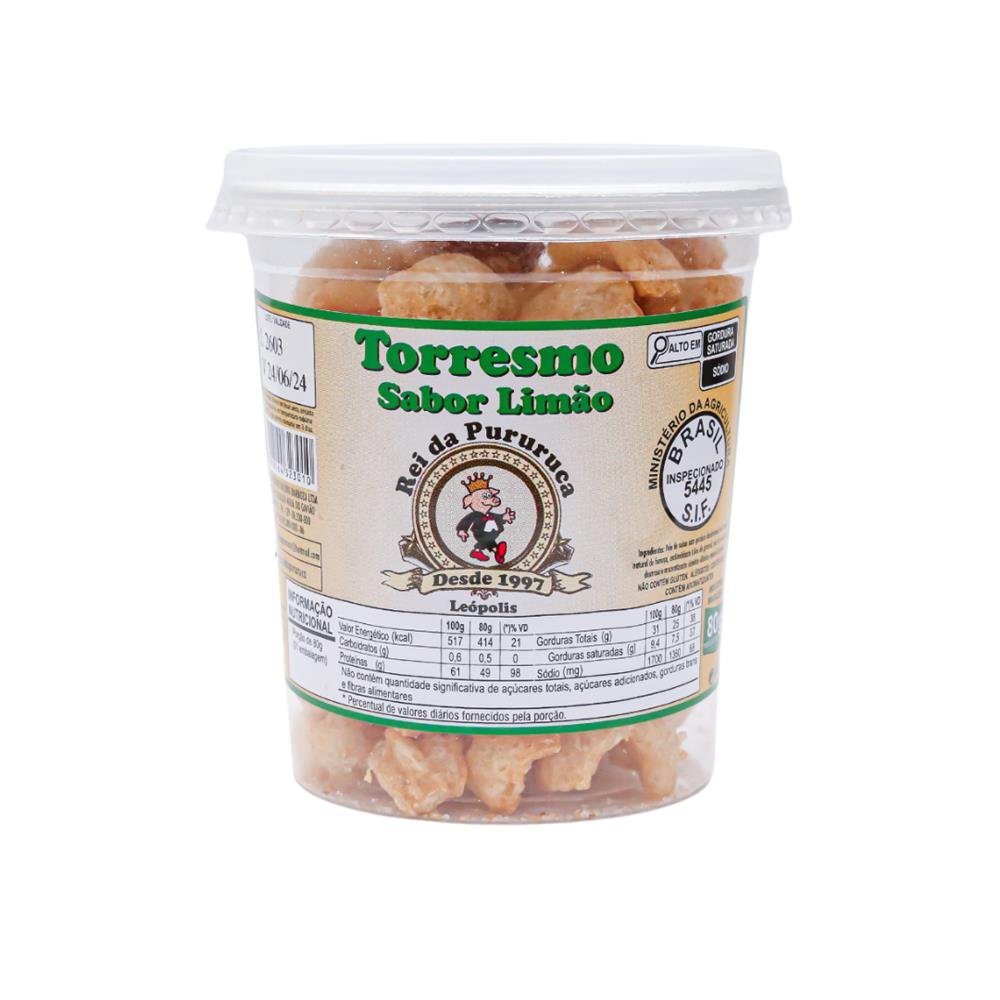 Torresmo Sabor Limão 80 Gramas Rei da Pururuca