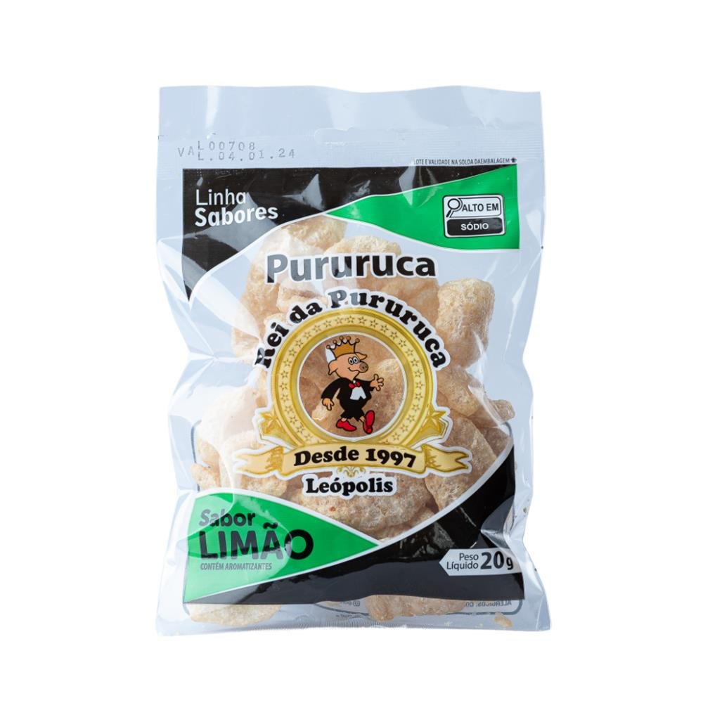 Pururuca de Limão 20 Gramas Rei da Pururuca