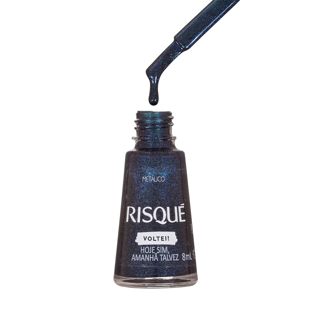 Esmalte Risqué Metálico Hoje Sim Amanhã Talvez Comercial 8ml