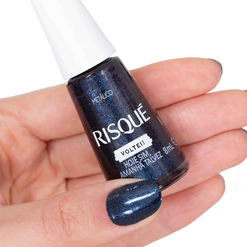 Esmalte Risqué Metálico Hoje Sim Amanhã Talvez Comercial 8ml