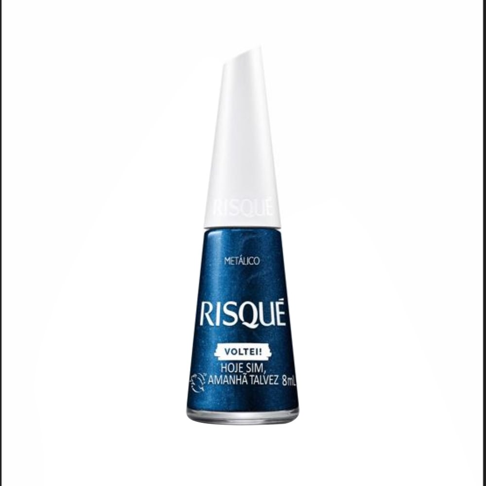 Esmalte Risqué Metálico Hoje Sim Amanhã Talvez Blister 8ml