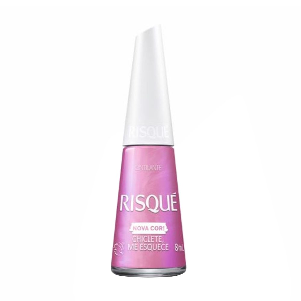 Esmalte Risqué Cintilante Chiclete me Esquece Rosa   Blister 8ml