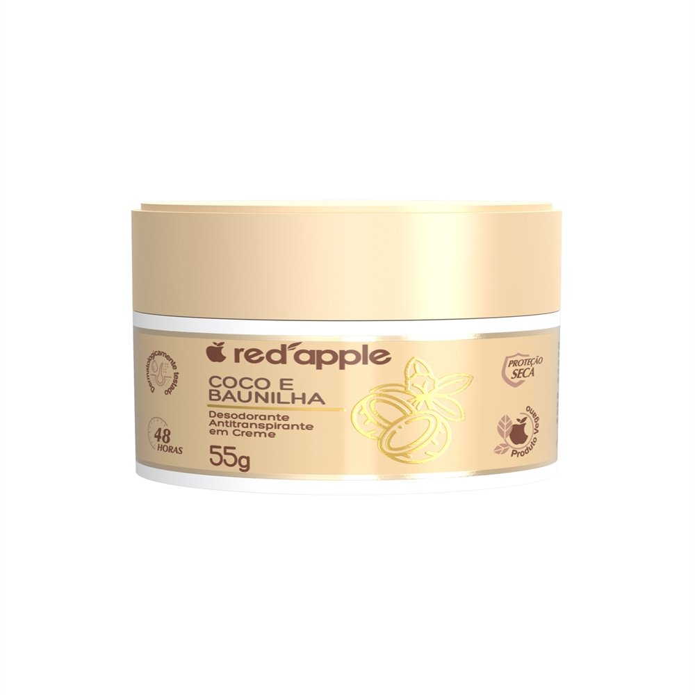 Desodorante Red Apple Creme Coco e Baunilha 55g