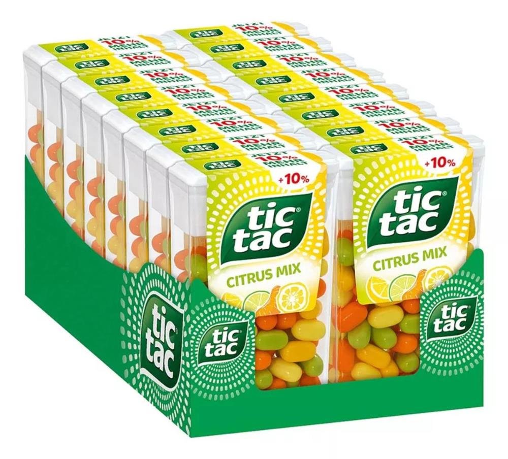 Pastilha Tic Tac Citrux Mix 14 Unidades