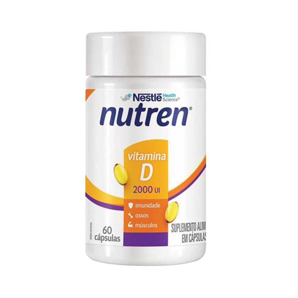 Nutren Vitamina D Soft 2000UI - Embalagem com 60 Cápsulas