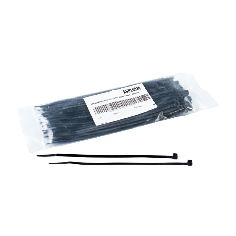 Abracadeira Plastica 200X4,80Mm Preto 4016648