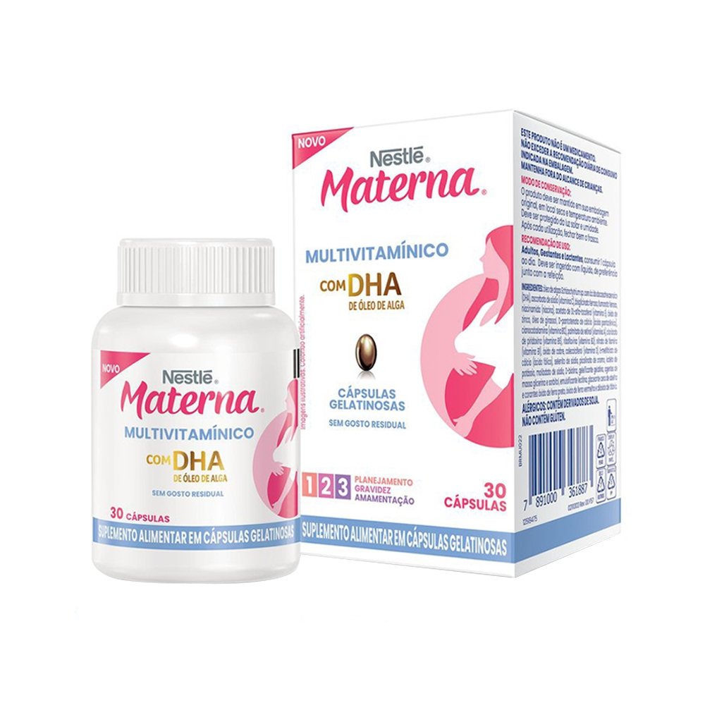 MATERNA SUPLEMENTO MULTIVITAMINICO DHA 30 CAPSULAS