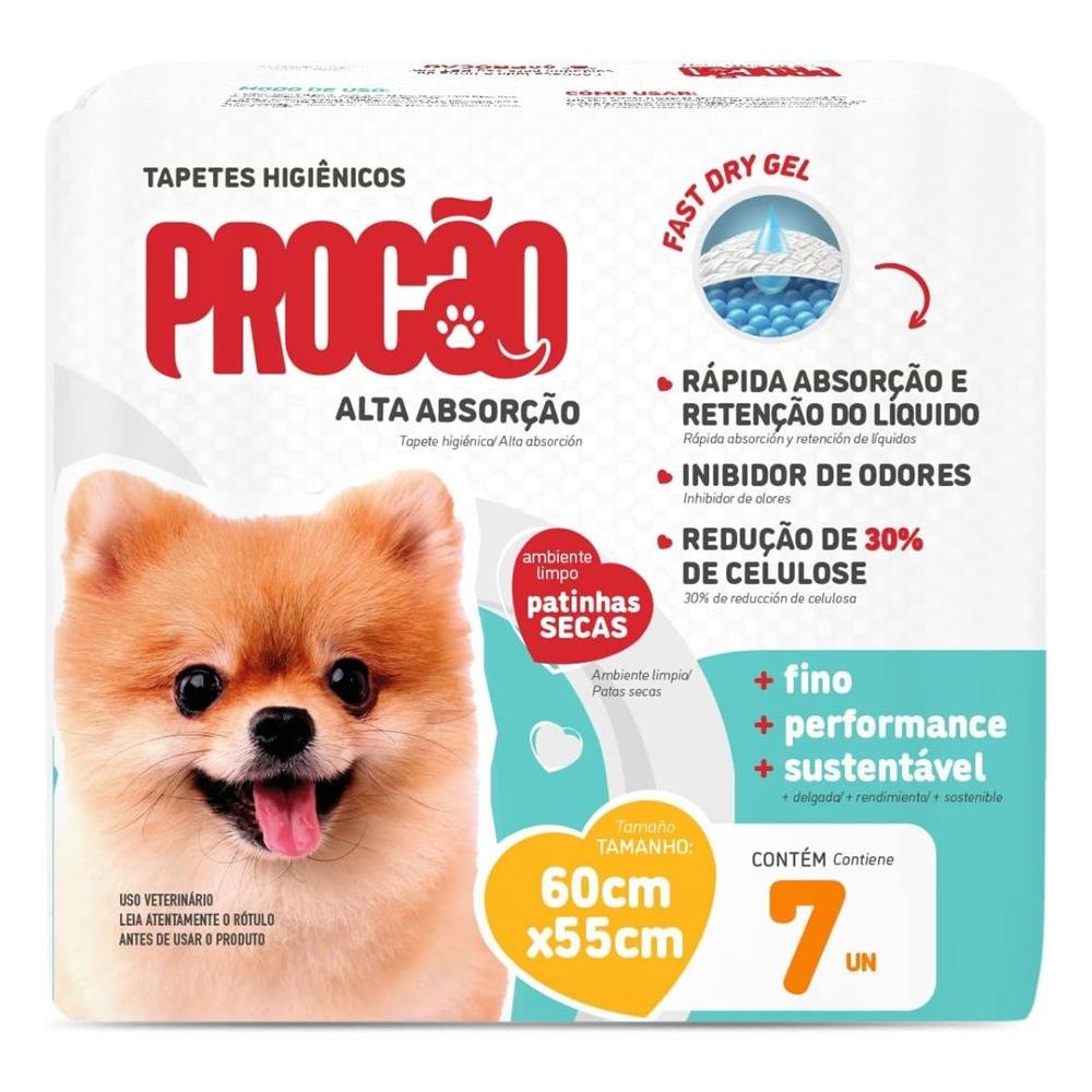 Tapete Higiênico 60x55 Procão 30un