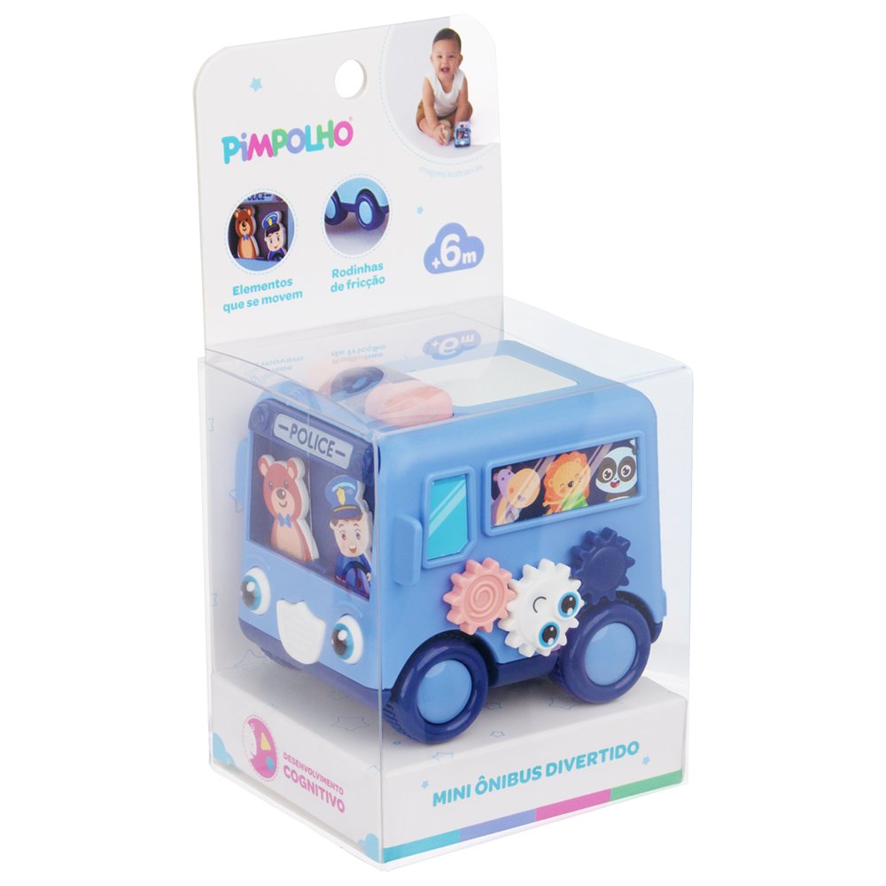 Kit Mini Ônibus Divertido Masculino Pimpolho Caixa Com 1 Unidade.