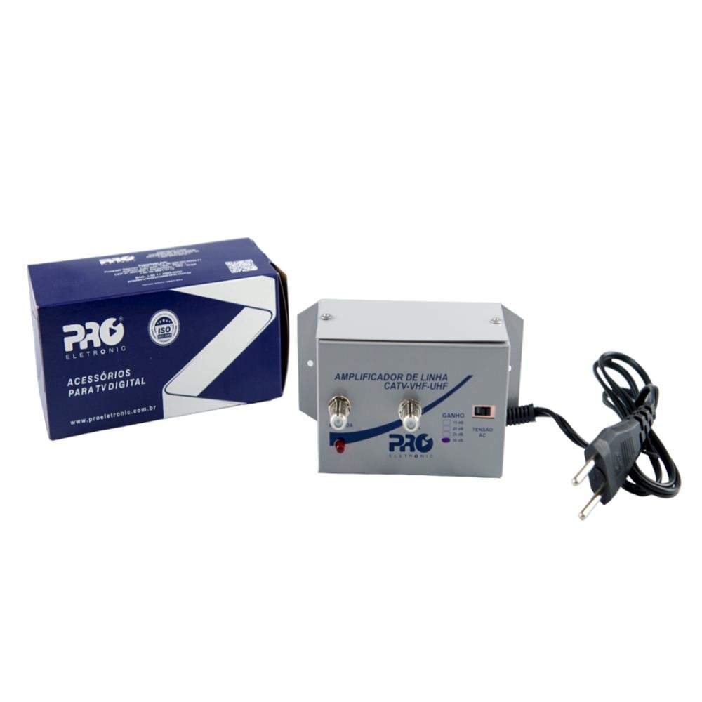 Amplif. De Linha Para Distribuicao De Sinais De Televisao Vhf/Uhf 30Db Bivolt