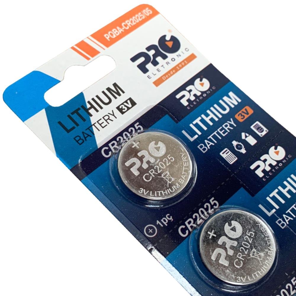 Bateria Cr2025 Blister Com 5 Unidades