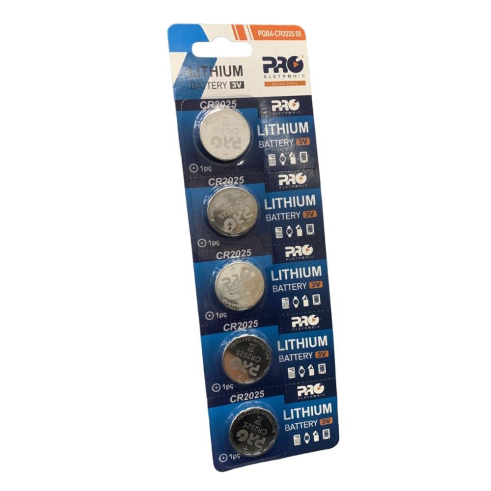 Bateria Cr2025 Blister Com 5 Unidades