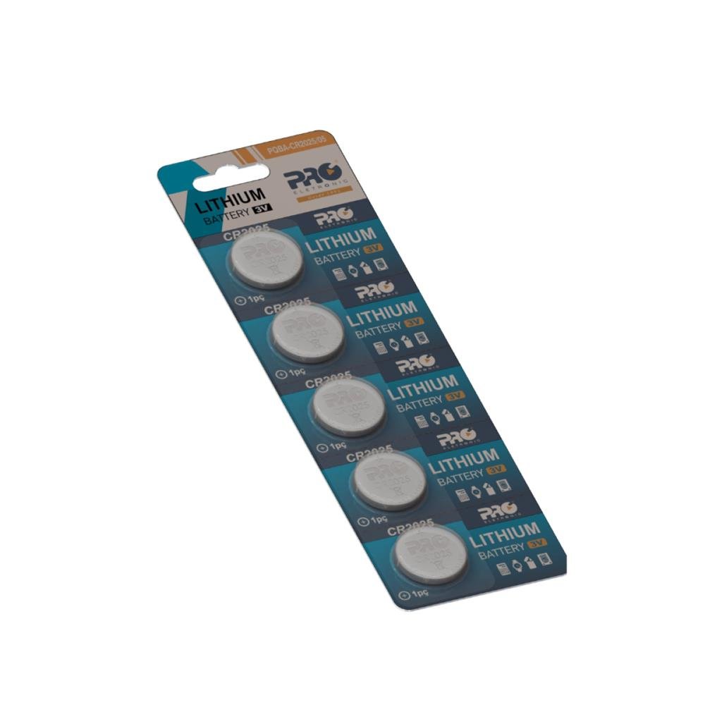 Bateria Cr2025 Blister Com 5 Unidades