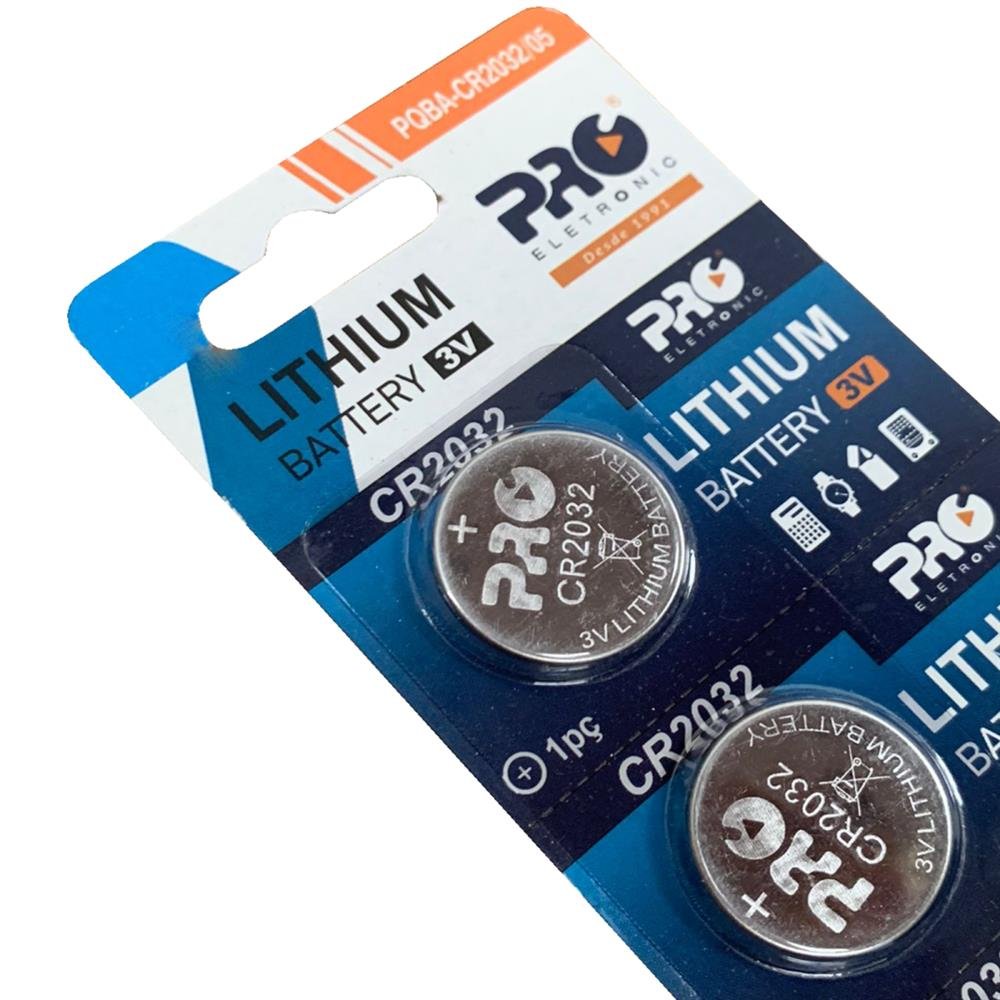 Bateria Cr2032 Blister Com 5 Unidades