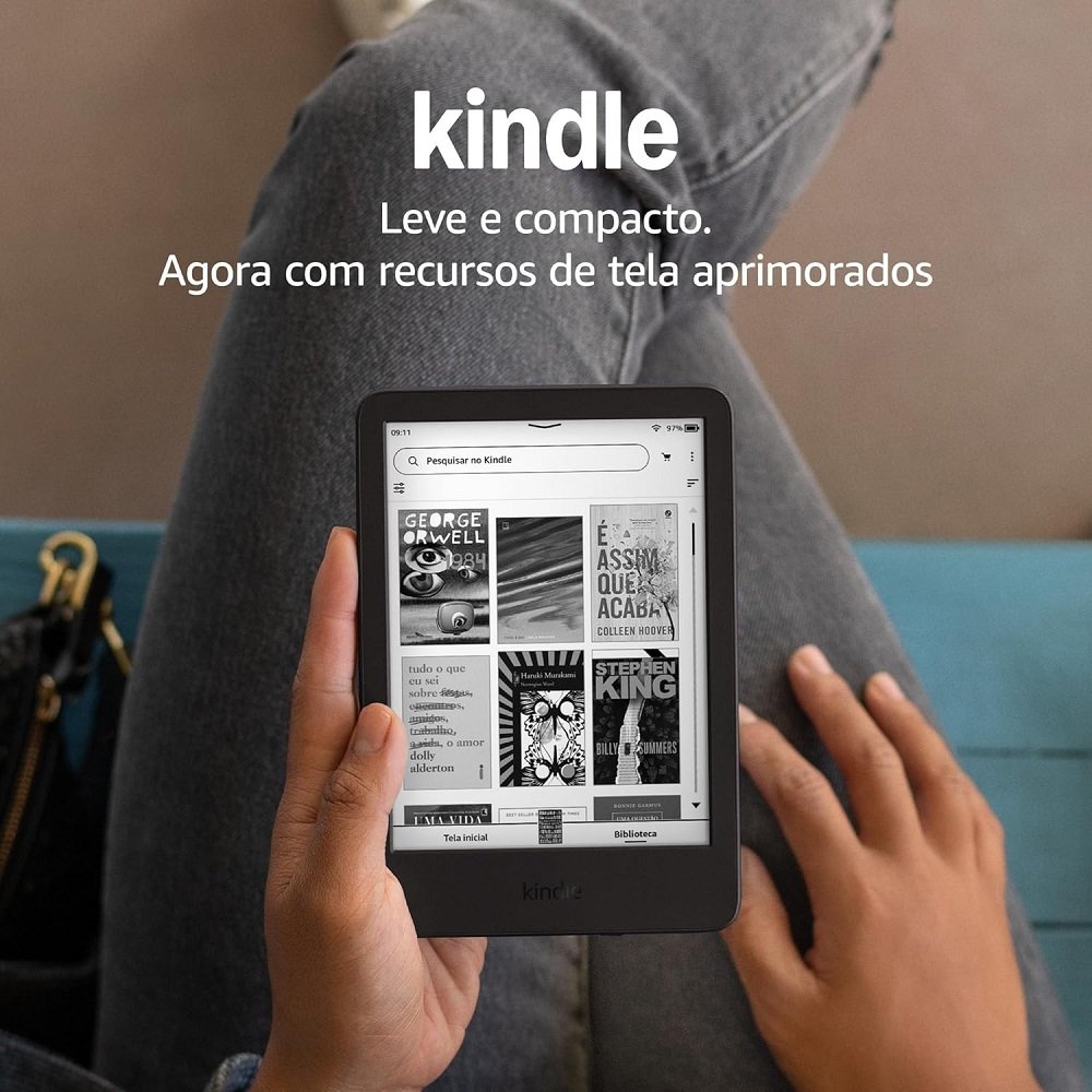 Kindle 11ª (16gb - Modelo 2024), Com Tela Antirreflexo, Luz Frontal Ajustavel E Bateria De Longa Duração - Cor Preta, B0cp31l73x, Amazon