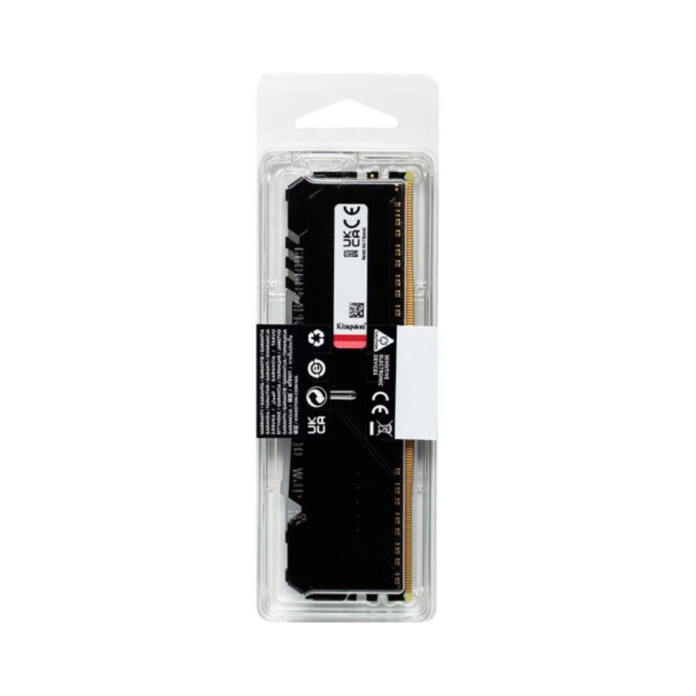Memória RAM 16gb DDR4 Kingston Fury Beast RGB, 3600MHz, CL18, Preto