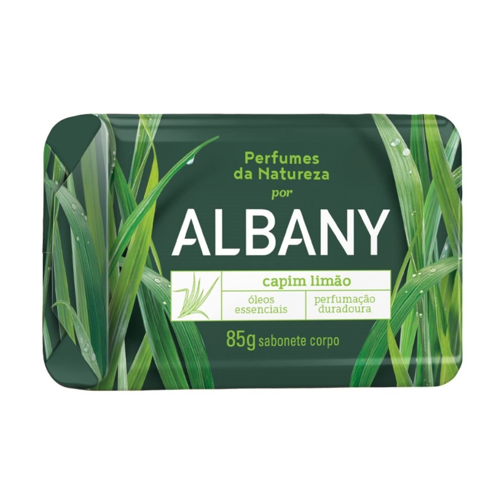 Sabonete Albany Perfumes da Natureza Capim Limão 85g