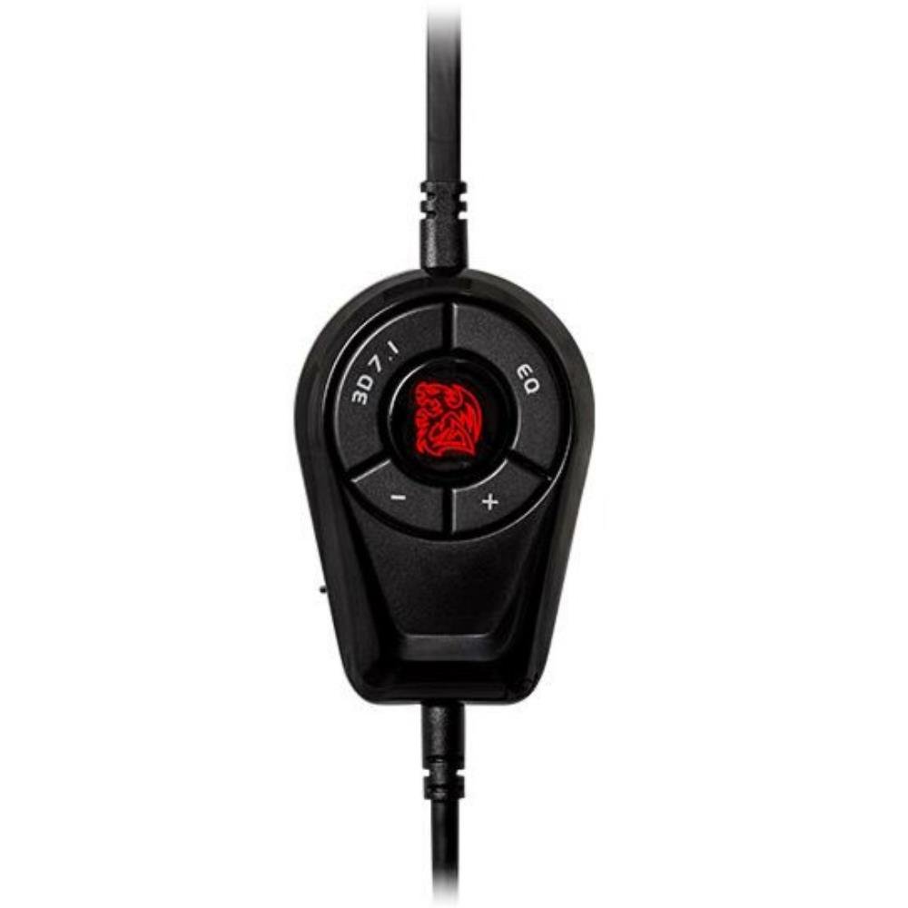 Headset Gamer Thermaltake Cronos Riing, RGB, com Conexão USB, 7.1 Surround, Preto