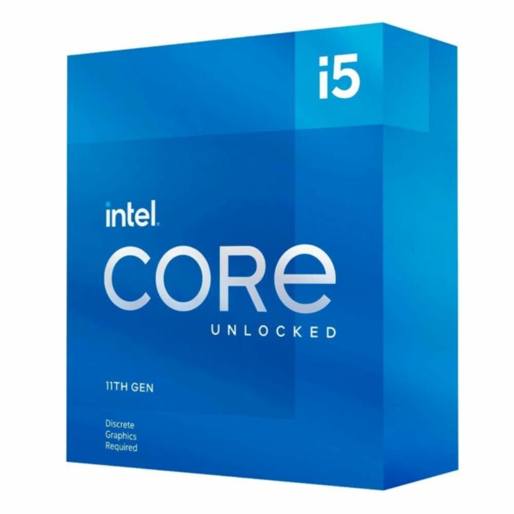 Processador Intel Core i5-11600KF 11ª Geração, 3.9 GHz (4.9GHz Turbo), Cache 12MB, Hexa Core, 12 Threads, LGA1200 - BX8070811600KF