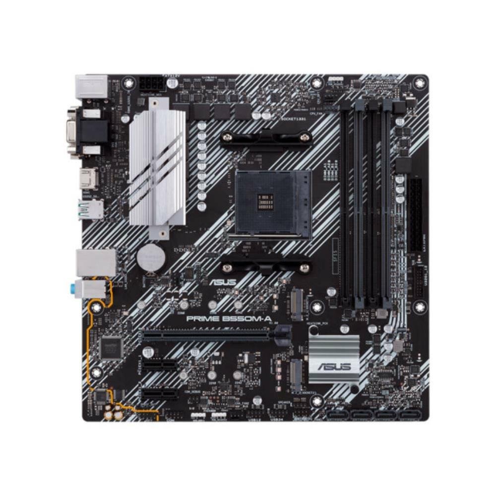 Placa mãe Asus, Chipset B550, Socket AMD AM4, mATX, DDR4, Prime B550M-A