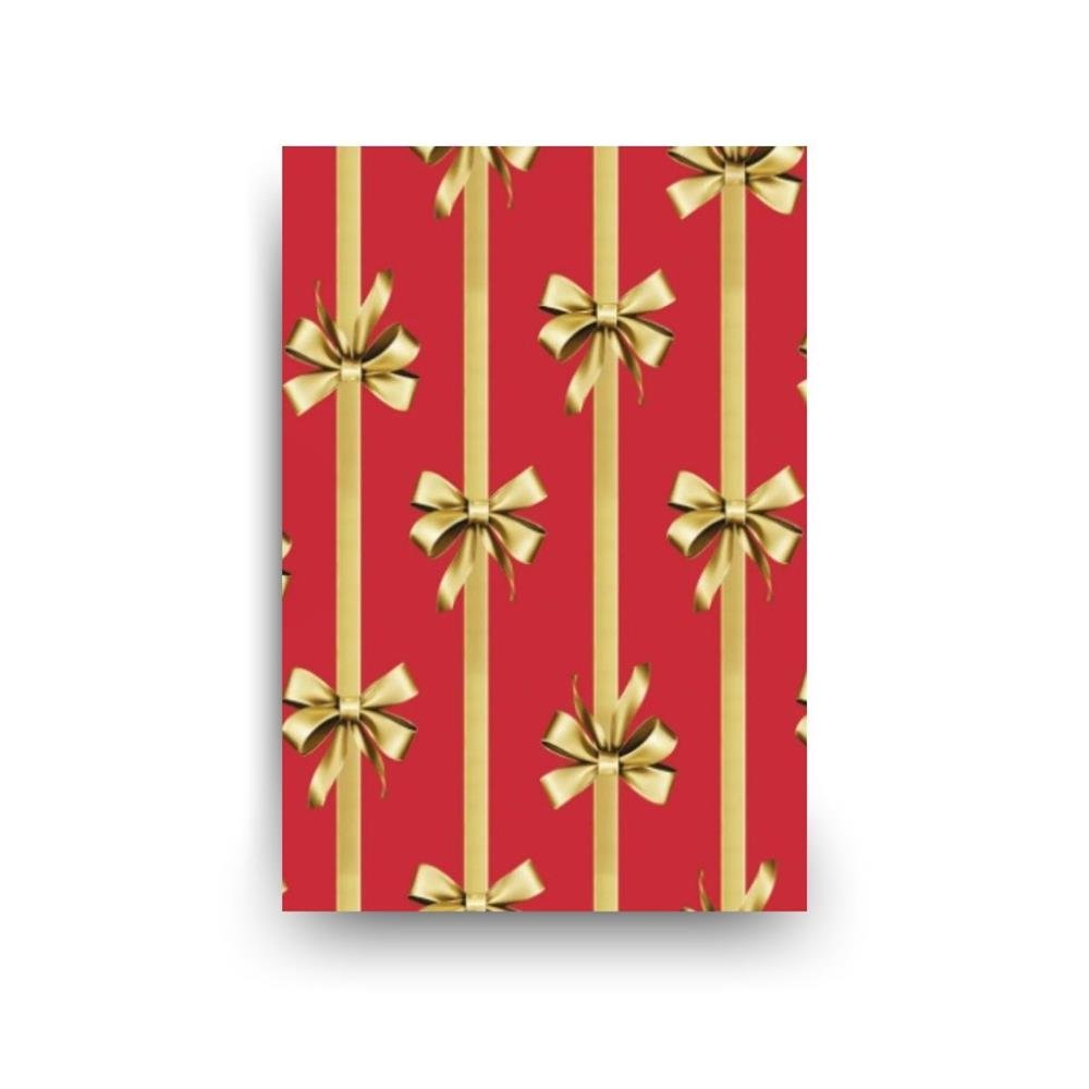 Saco Presente Cromus 30X44cm M4 Lacos Vermelho Com 50 Unidades Ref 99007998