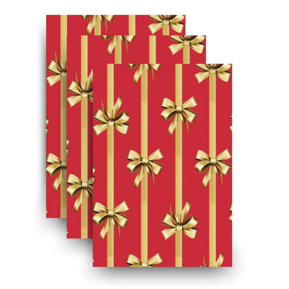 Saco Presente Cromus 30X44cm M4 Lacos Vermelho Com 50 Unidades Ref 99007998