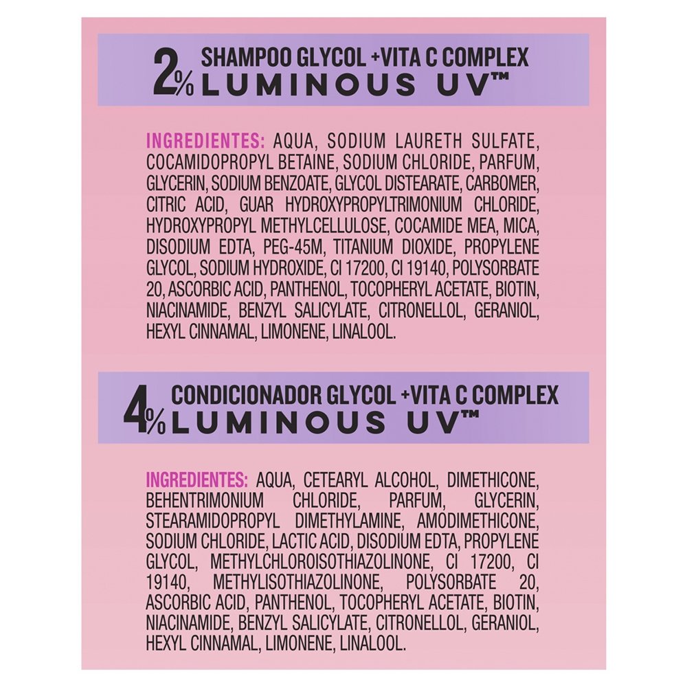 Shampoo 300ml + Condicionador - Seda Luminous UV 190ml