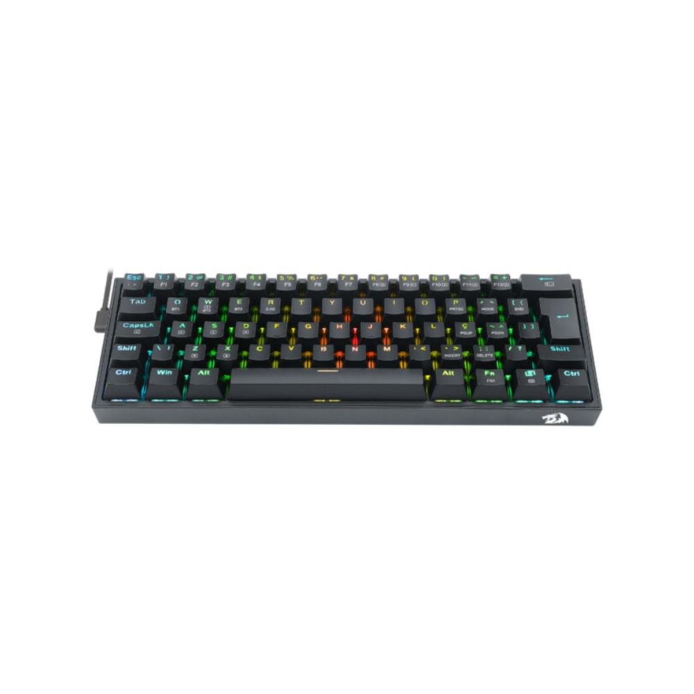Teclado Mecânico Gamer Redragon Fizz Pro RGB Wireless, Preto, Switch Blue, K616-RGB-B (PT-BLUE)