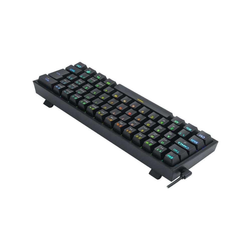 Teclado Mecânico Gamer Redragon Fizz Pro RGB Wireless, Preto, Switch Blue, K616-RGB-B (PT-BLUE)