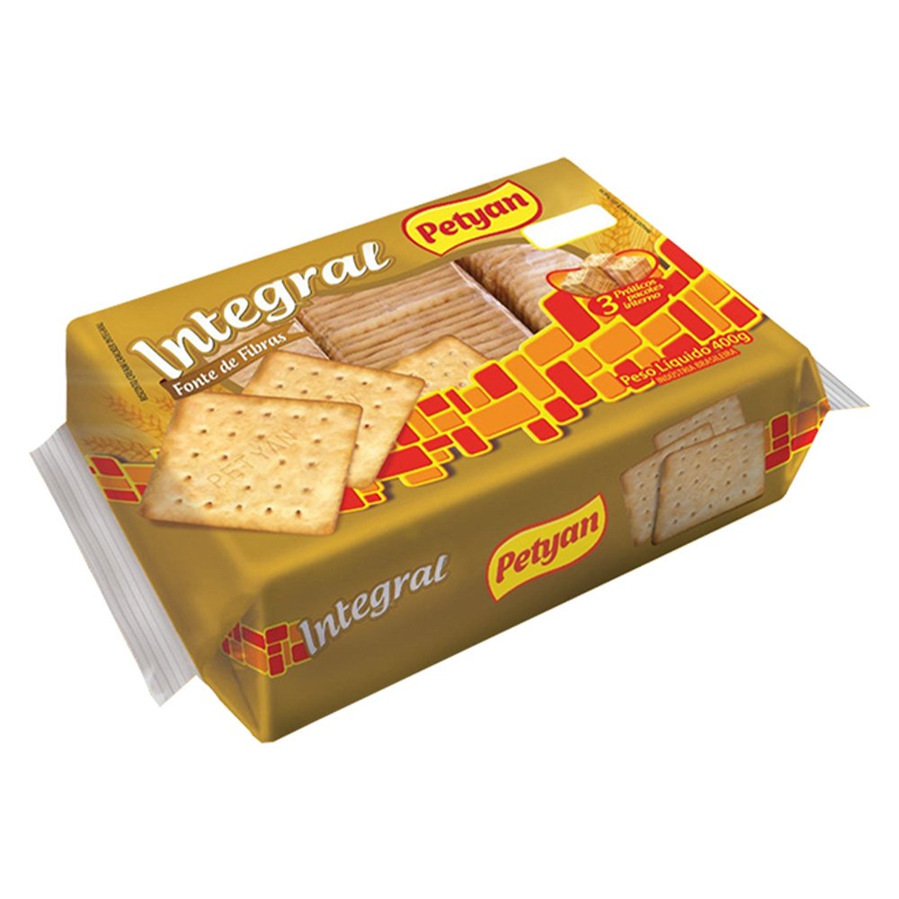 Biscoito Petyan Cream Cracker Integral 400G