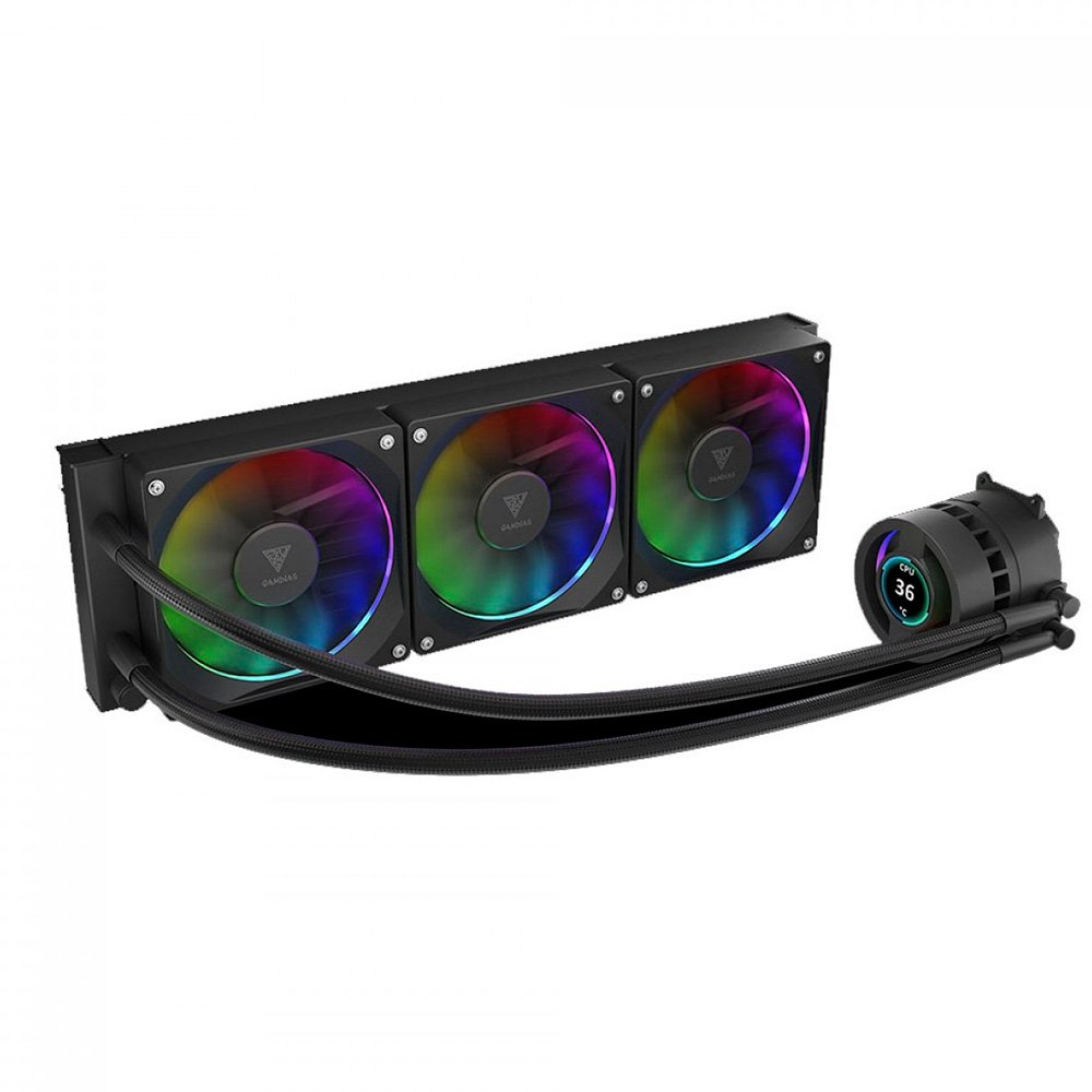 Water Cooler Gamdias Chione P3-360U, ARGB, 360mm, Display LCD, Intel-AMD CHIONE P3-360U
