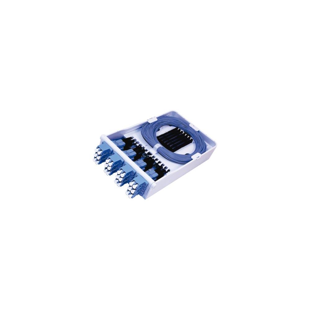 Mini Distribuidor Interno Óptico 6 Fibras SM 9 SC APC Parede