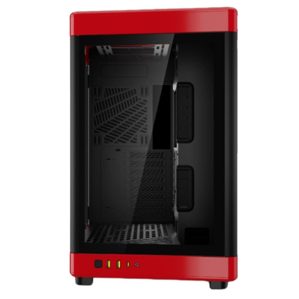 Gabinete Gamer Gamdias Neso P1-BR Vidro Temperado Full Tower Preto/Vermelho