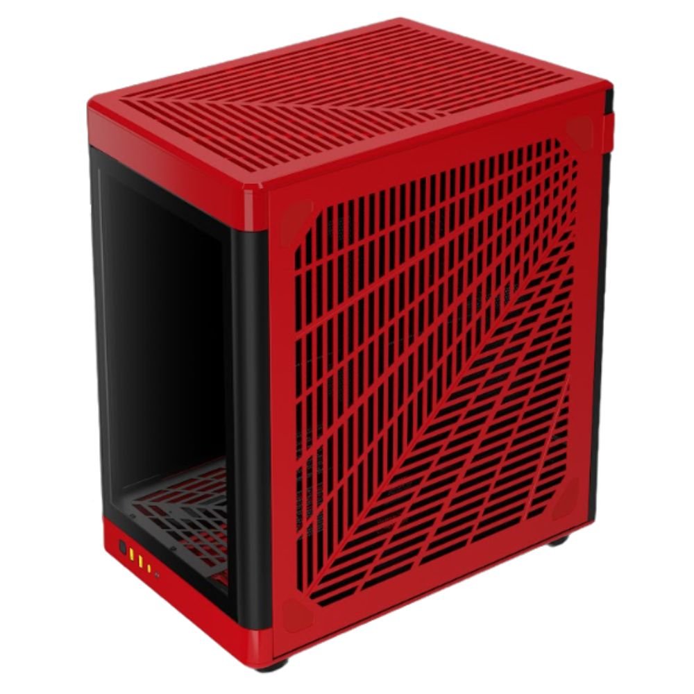 Gabinete Gamer Gamdias Neso P1-BR Vidro Temperado Full Tower Preto/Vermelho