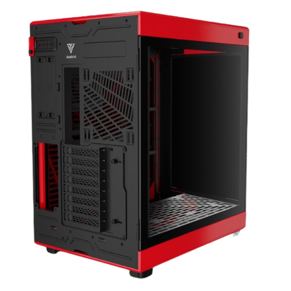 Gabinete Gamer Gamdias Neso P1-BR Vidro Temperado Full Tower Preto/Vermelho