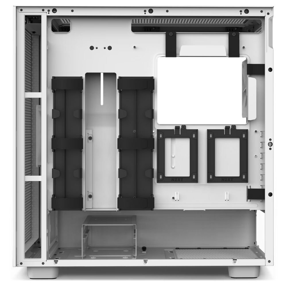 Gabinete Gamer NZXT Flow CM-H71FG-01 Vidro Temperado Mid Tower Preto/Branco
