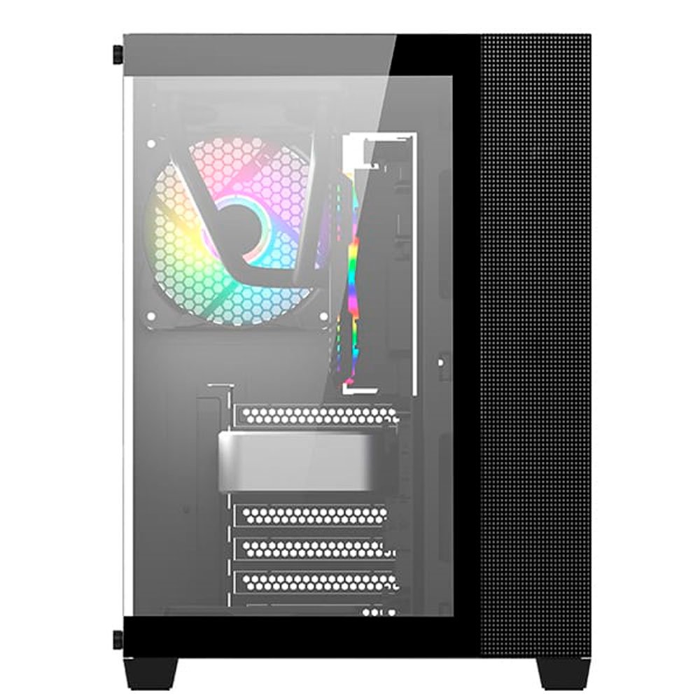 Gabinete Gamer Primetek S/Fonte ATX (IG30A) PREEO C/10 Fans RGB Vidro Temperado