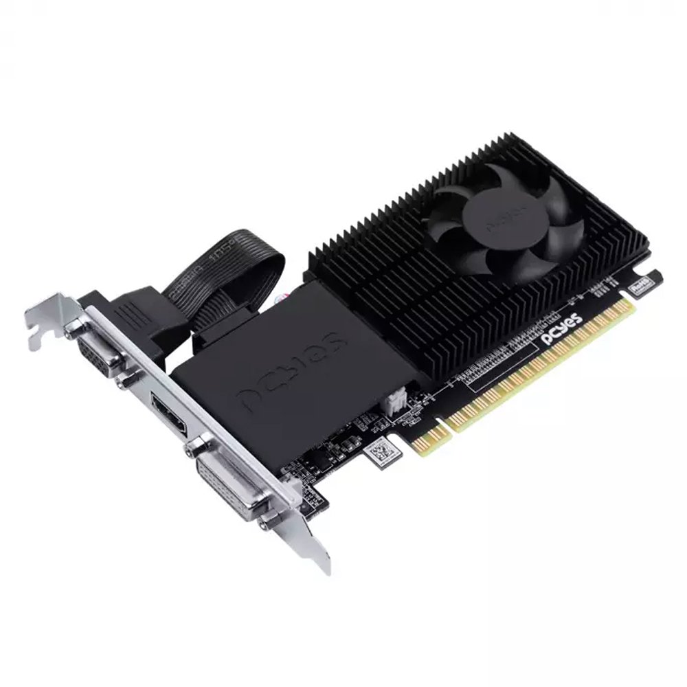 Gpu Nvidia Geforce Gt 610 2gb Ddr3 64 Bit Projeto Edge Low Profile Single Fan - Ppe610dr3lpbr