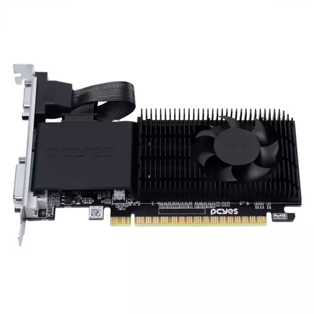Gpu Nvidia Geforce Gt 610 2gb Ddr3 64 Bit Projeto Edge Low Profile Single Fan - Ppe610dr3lpbr