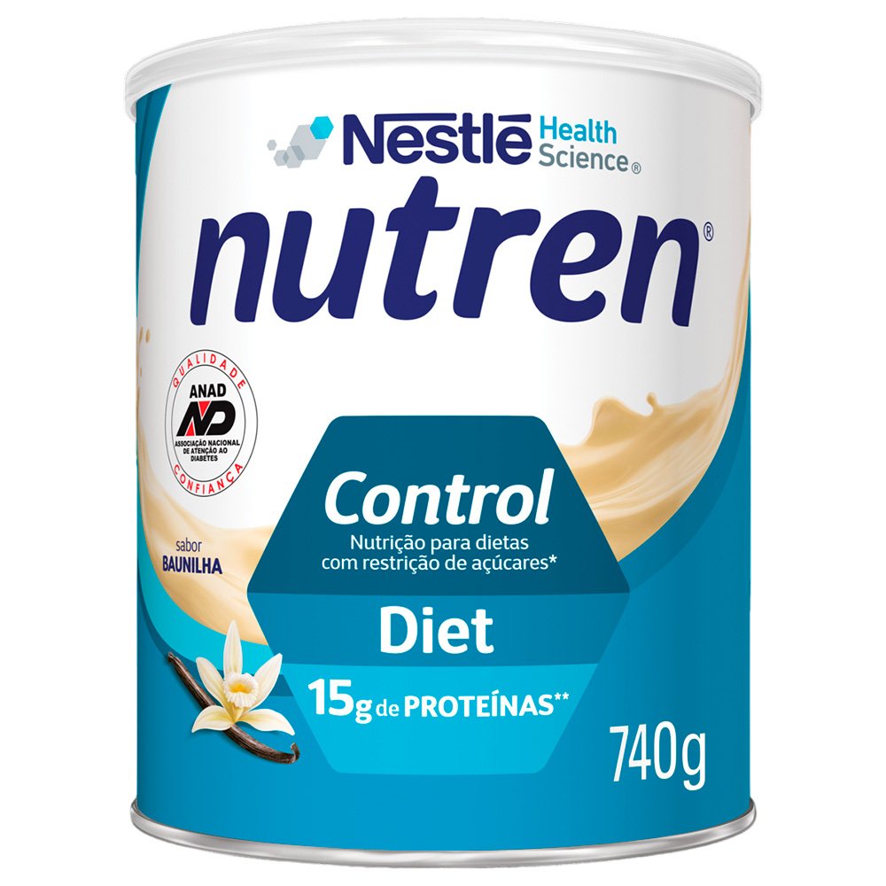 Nutren Control Diet Baunilha Complemento Alimentar Nestlé 740g