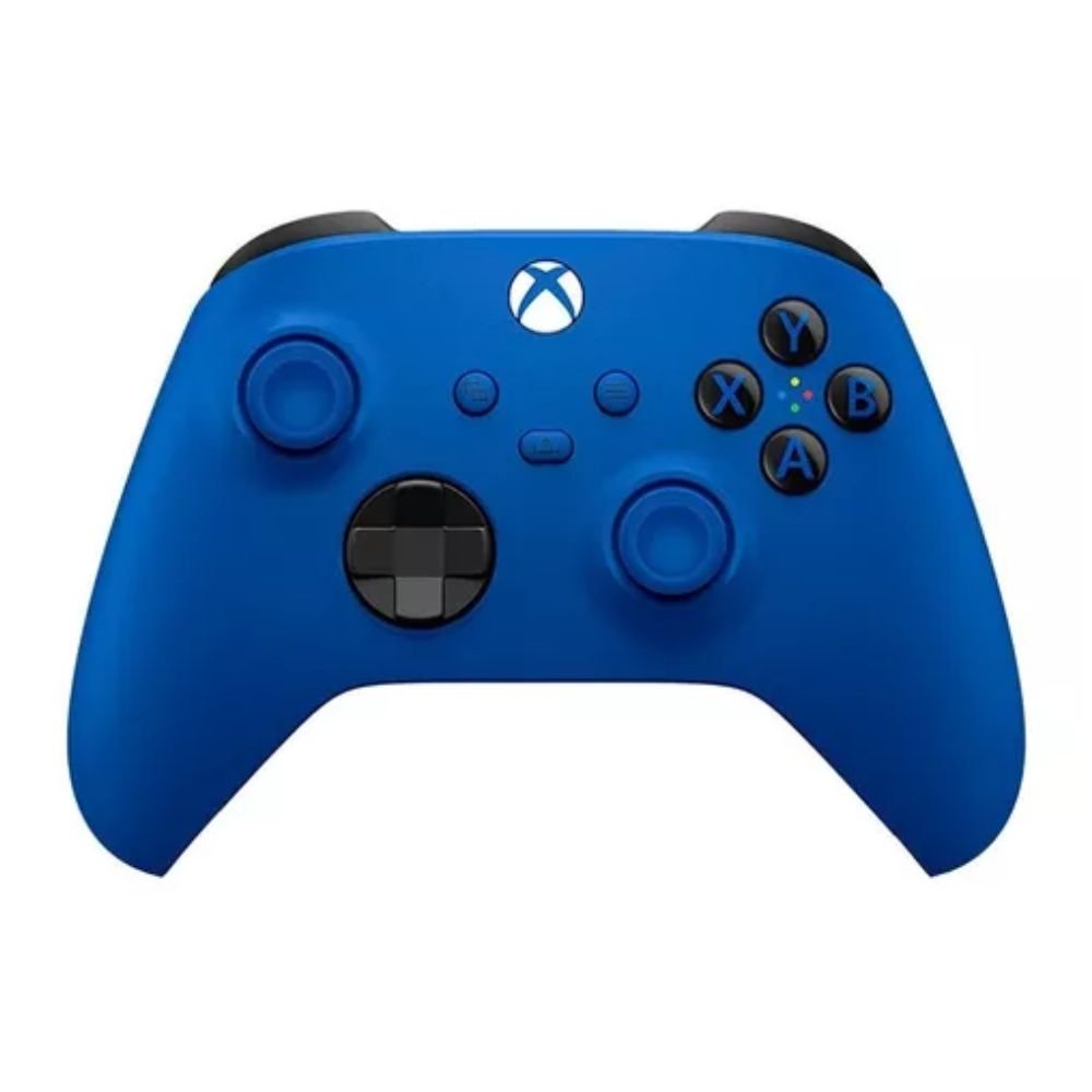Controle Joystick XBOX Microsoft Sem Fio Series Shock Blue QAU-00065 Azul
