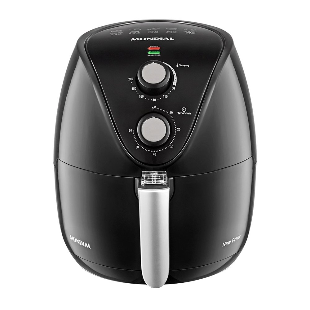 Fritadeira Air Fryer Mondial  AF-31 - 1500W, 3,5 Litros,  Preto, 110V
