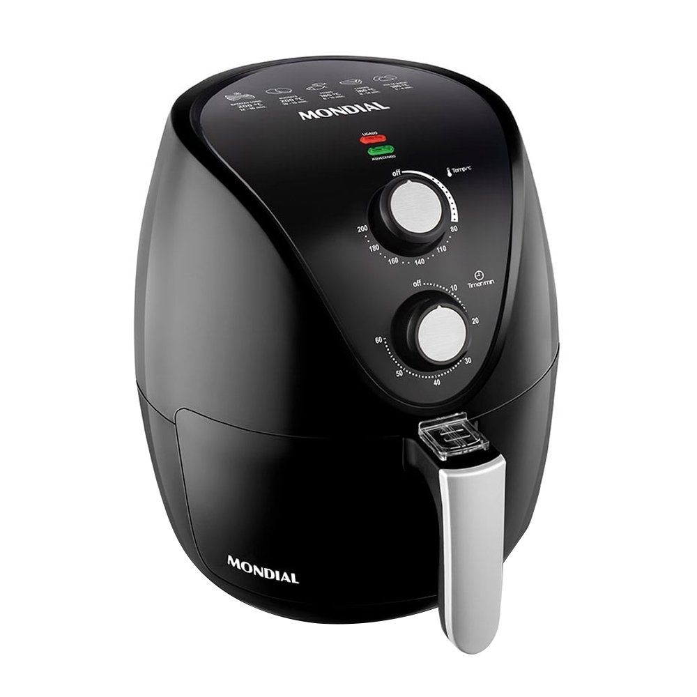 Fritadeira Air Fryer Mondial  AF-31 - 1500W, 3,5 Litros,  Preto, 110V