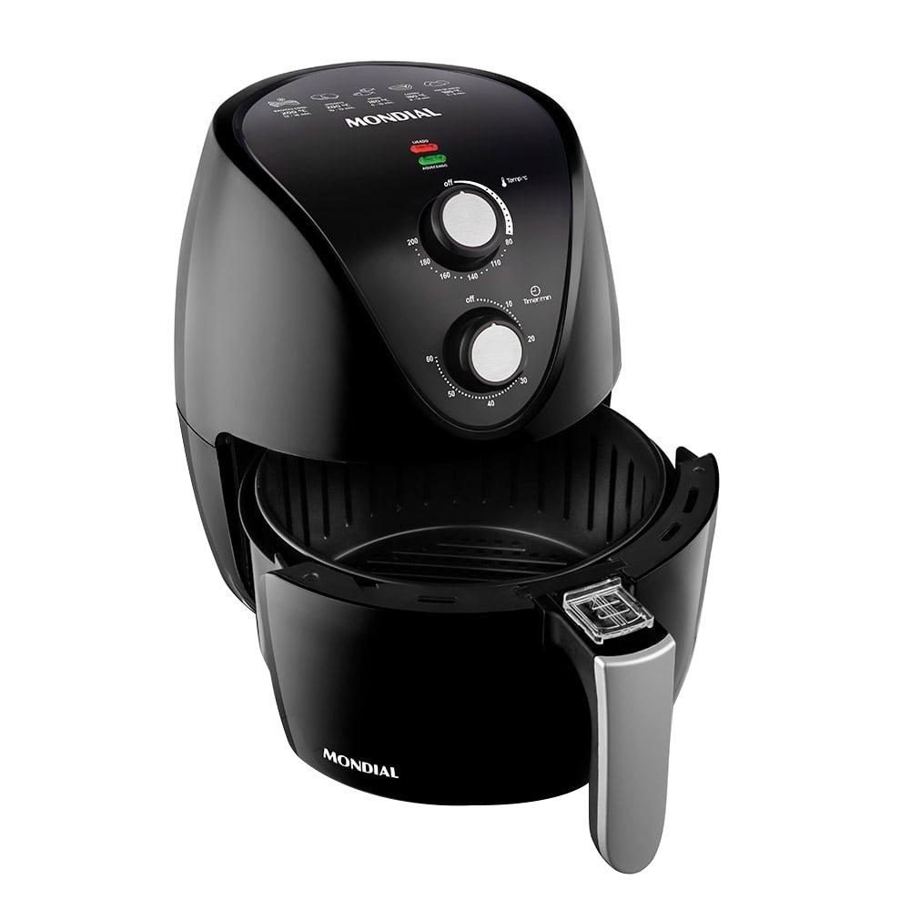 Fritadeira Air Fryer Mondial  AF-31 - 1500W, 3,5 Litros,  Preto, 110V