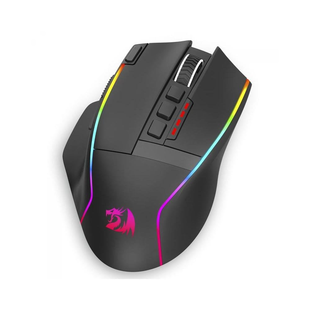 Mouse Gamer Redragon Swain, 16000 DPI, Wireless, 9 Botoes, RGB, USB-C, Sensor: Pixart PMW3335, Preto - M915RGB-WL.