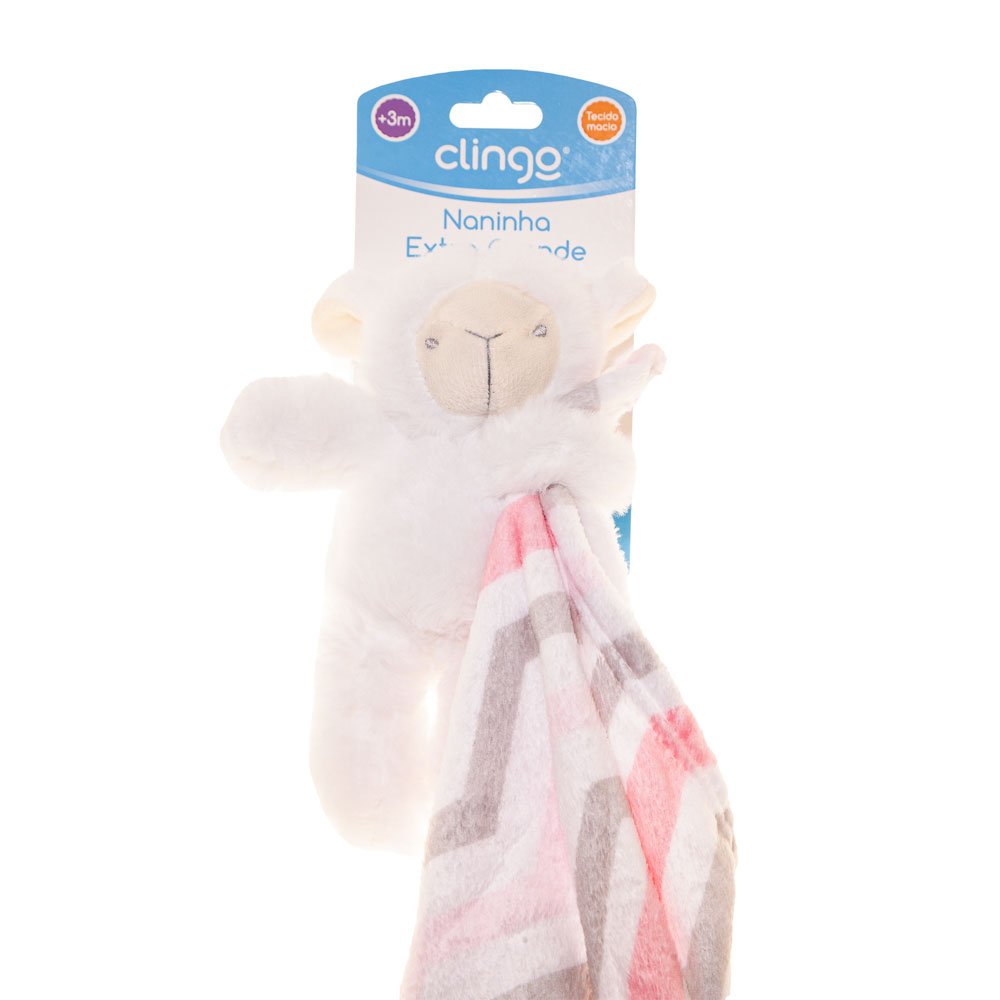 Naninha Ovelha Rosa Extra Grande Clingo