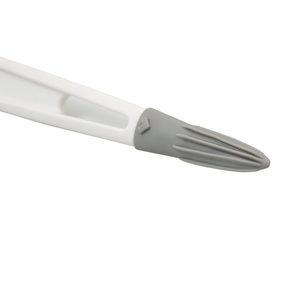 Escova De Mamadeira Premium Cinza e Branco Clingo